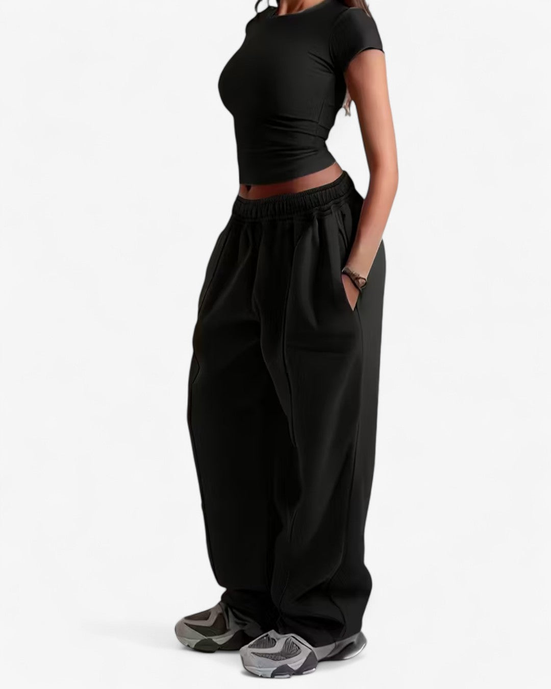 Elegant Wide-Leg Trousers with Pockets