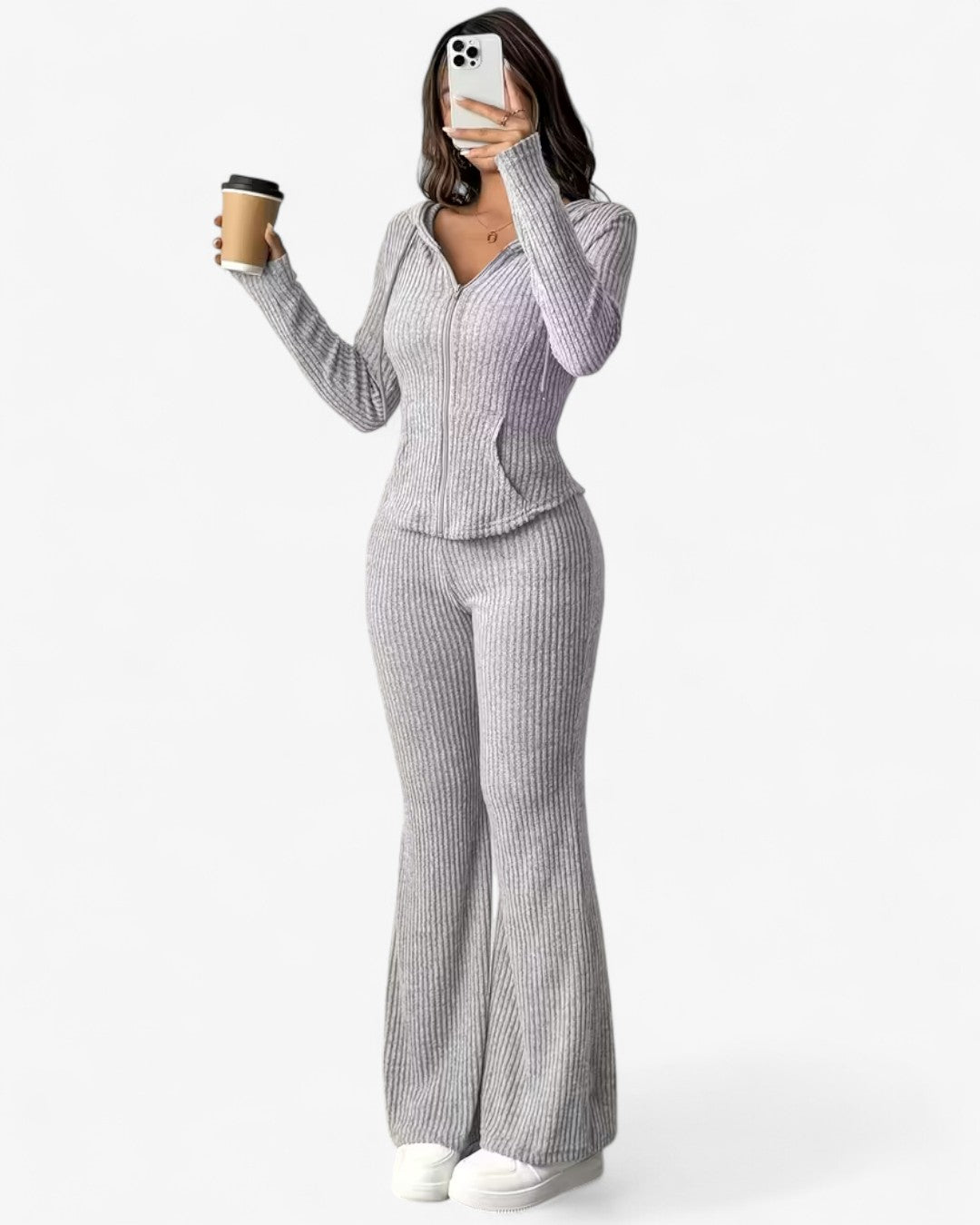 Hooded Zip Lounge Set