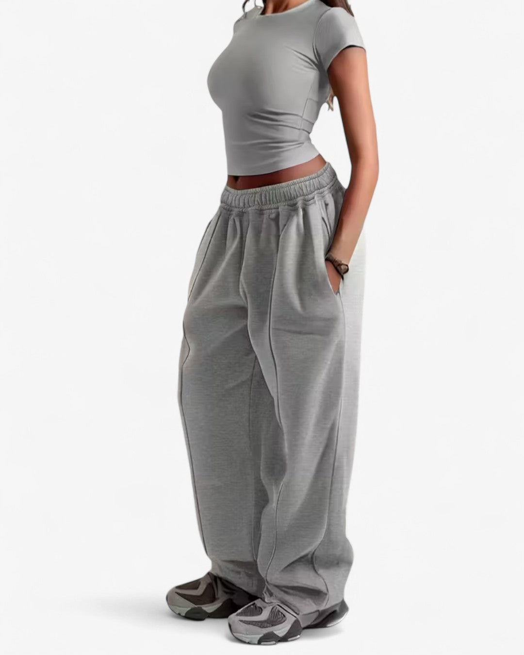 Elegant Wide-Leg Trousers with Pockets