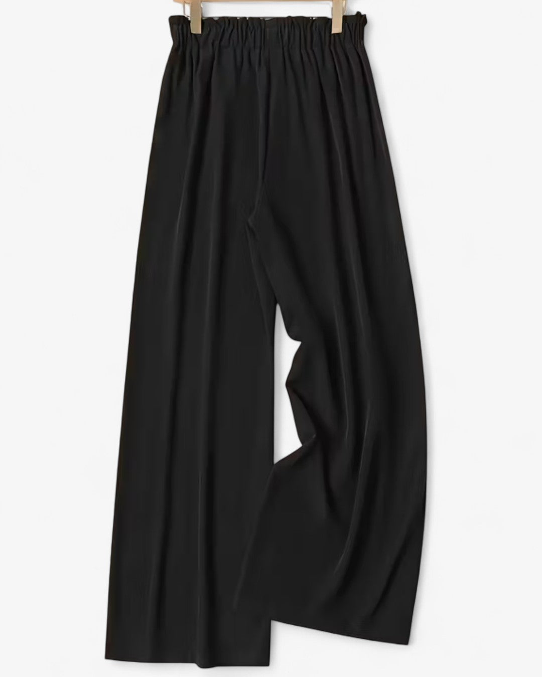 Draped Wide-Leg Pants