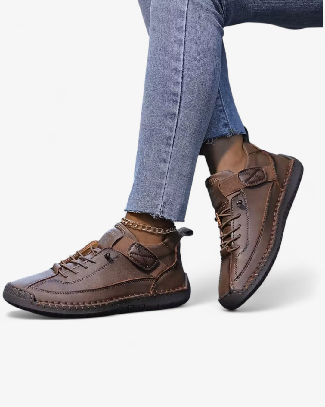 Vintage British-Style Slip-On Work Shoes