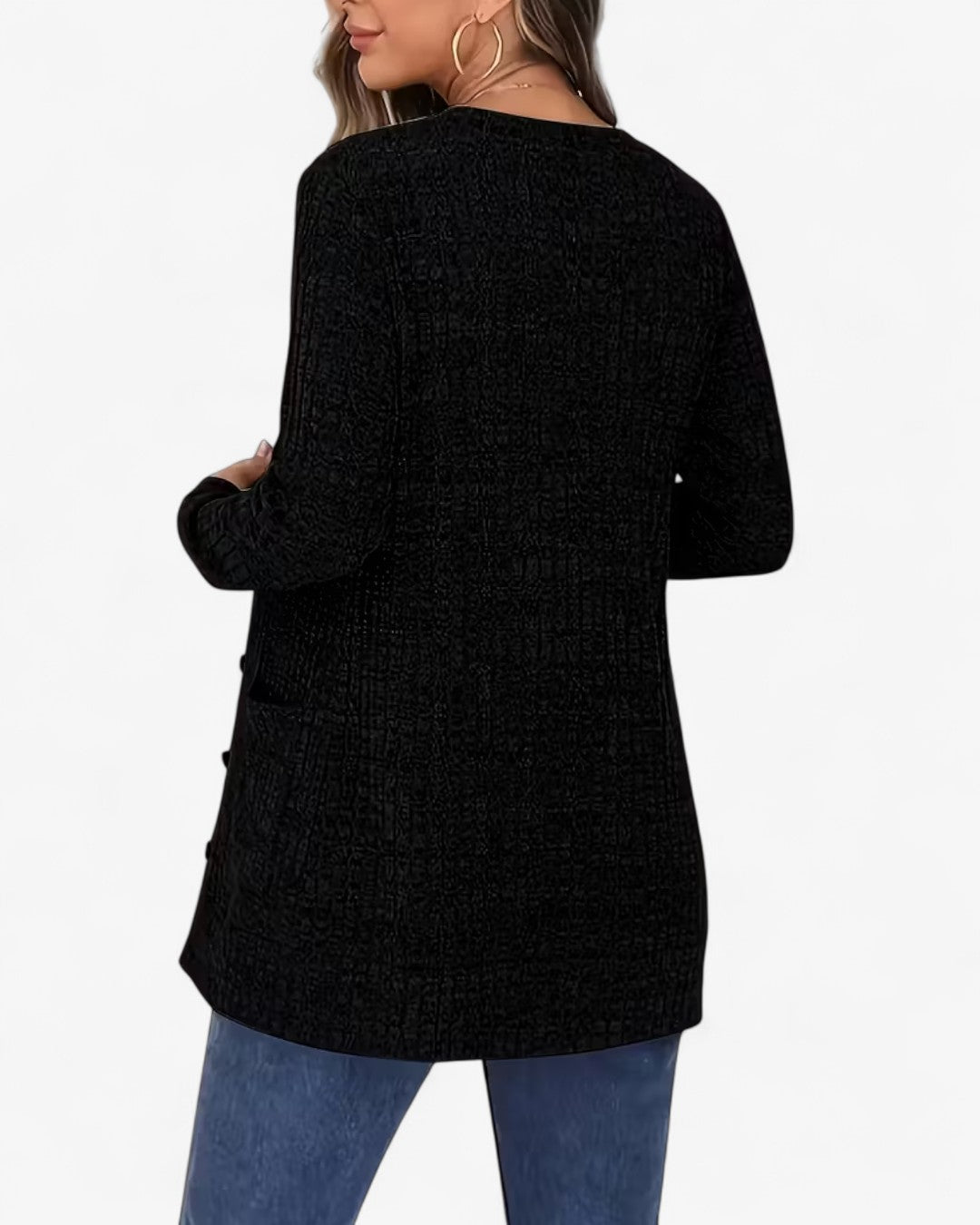 Elegant V-Neck Button Cardigan