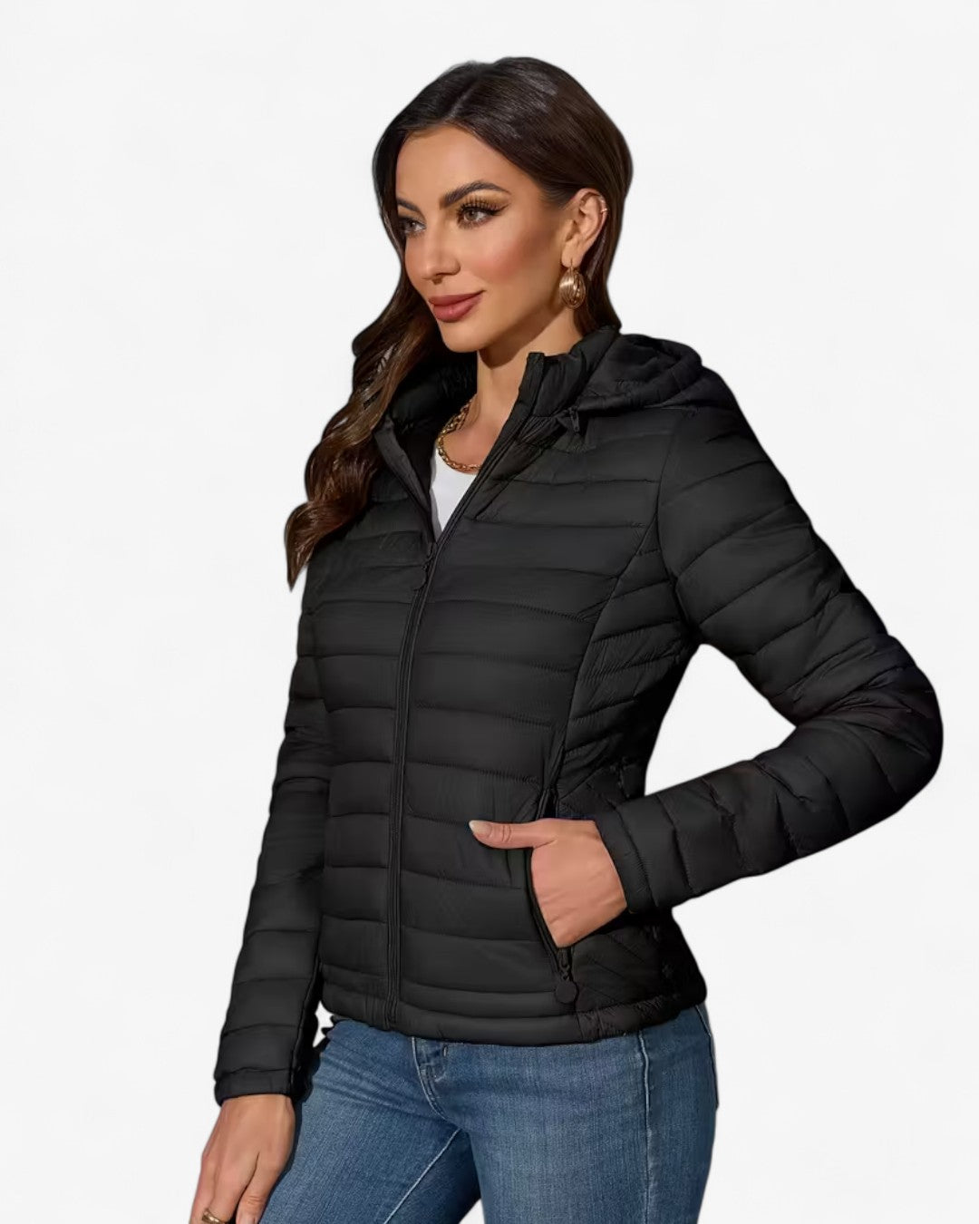 Lightweight Hooded Jacket with Pockets