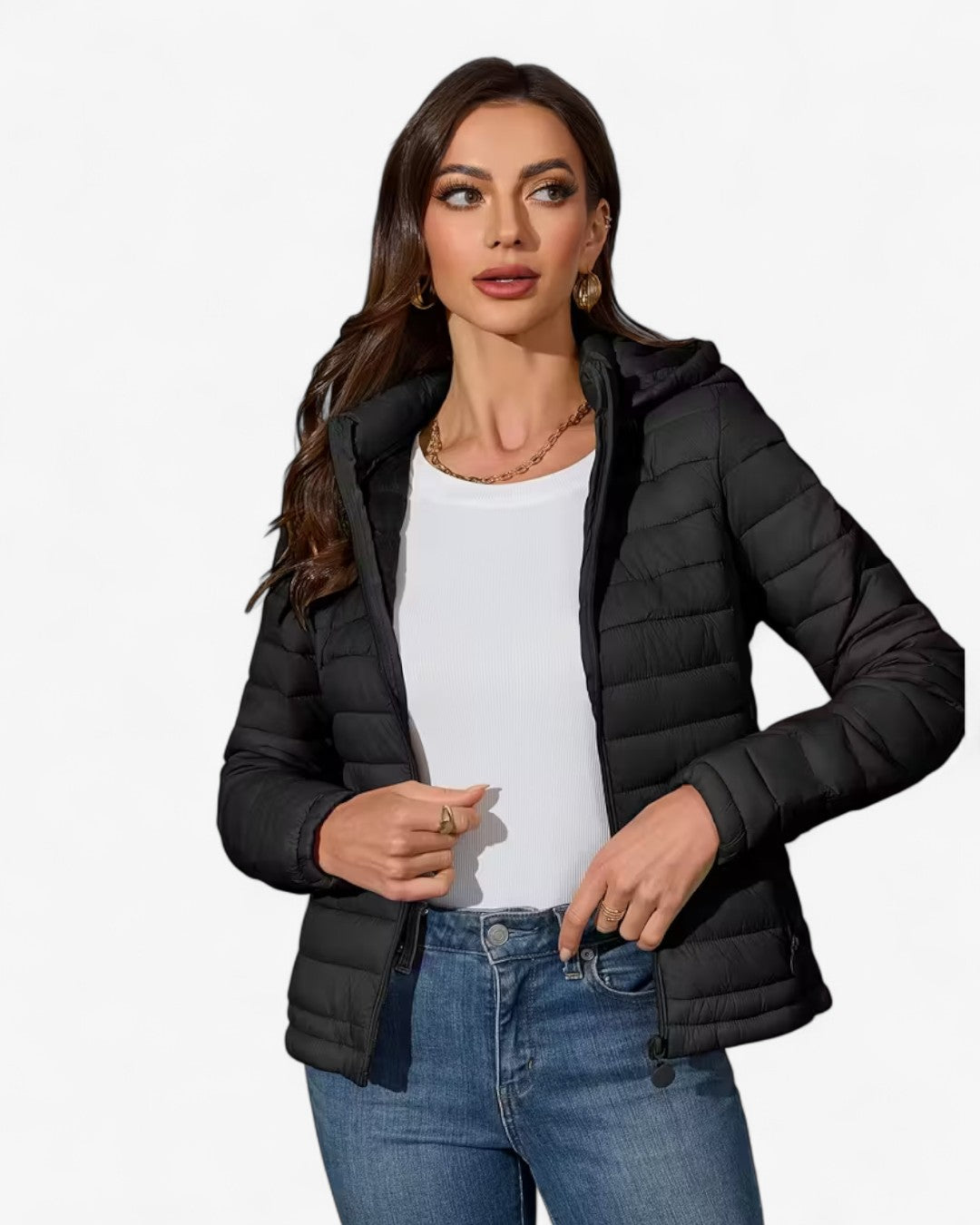 Lightweight Hooded Jacket with Pockets