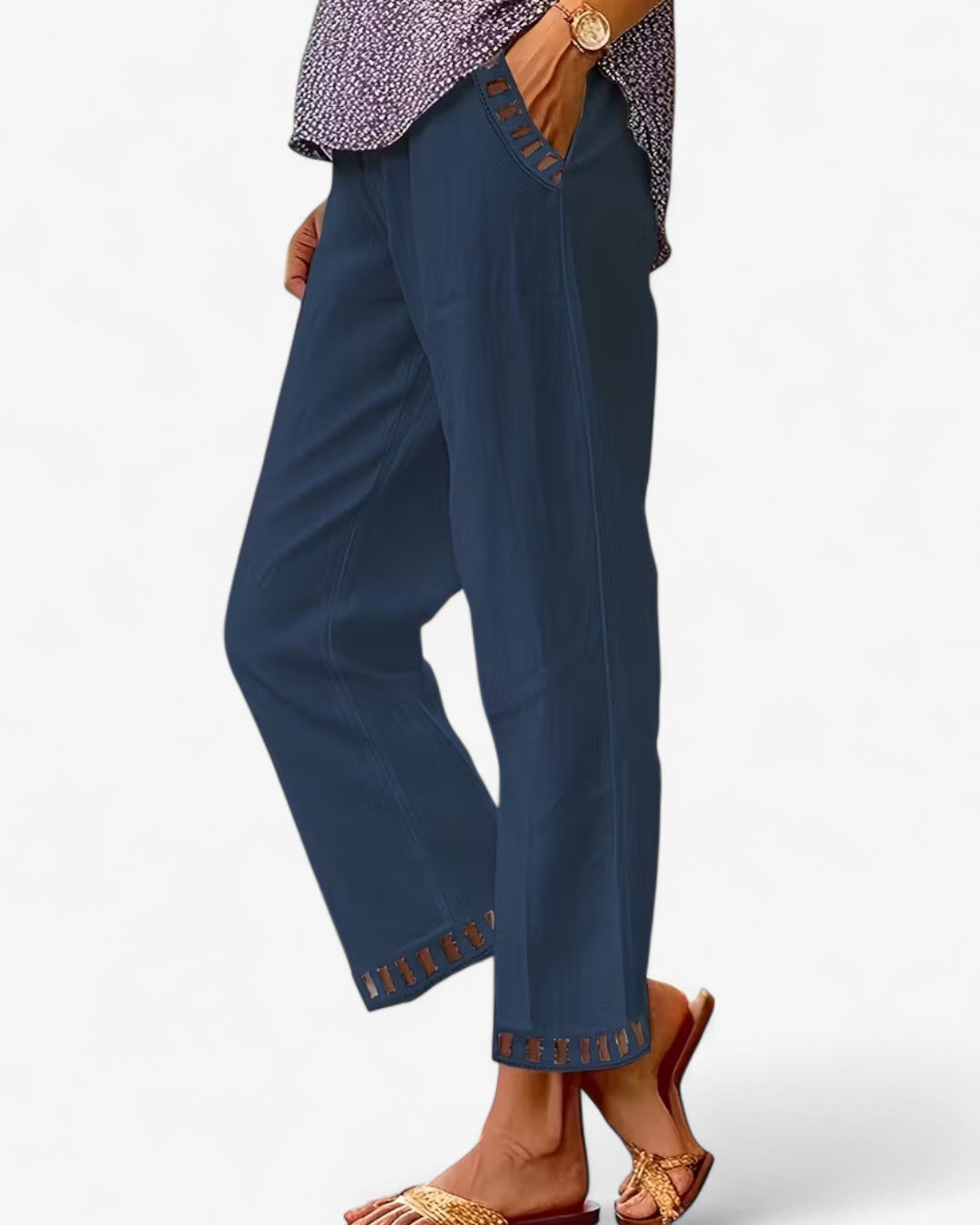 Elegant Drawstring Ankle Pants