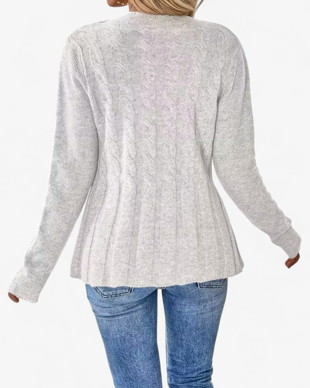 Elegant Long-Sleeve Open Cardigan