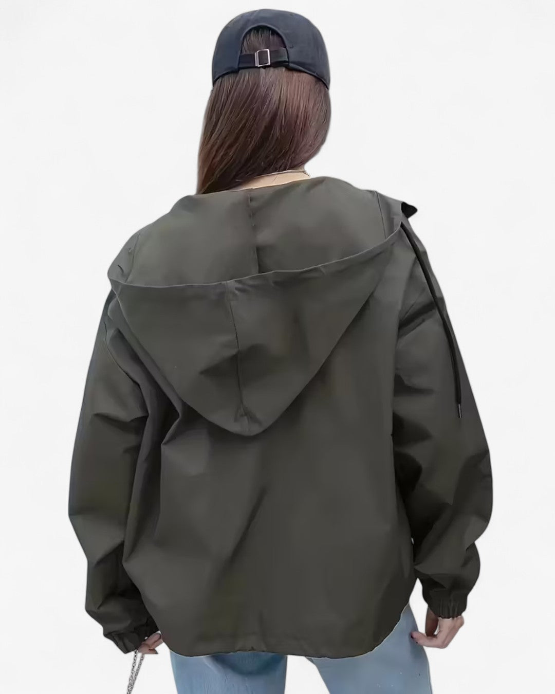 Minimalist Windproof Hooded Jacket