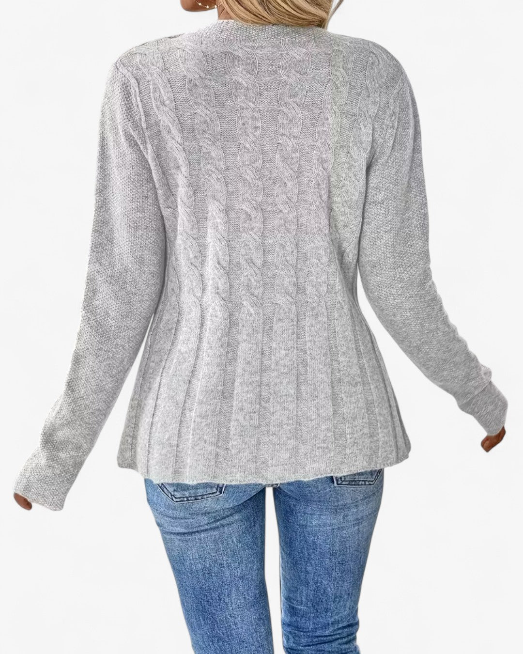 Elegant Long-Sleeve Open Cardigan