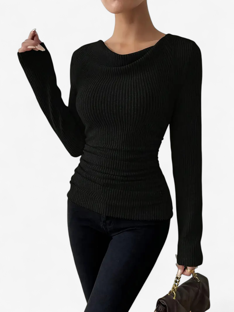Asymmetrical Ribbed Top