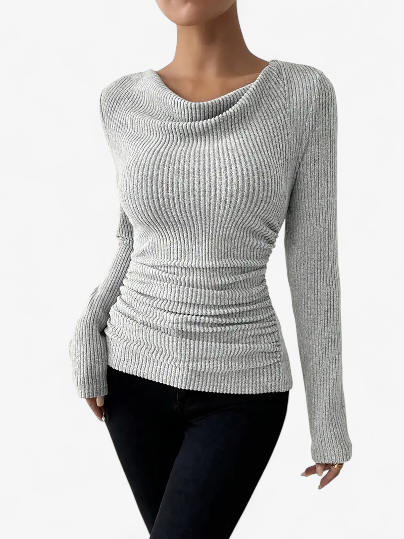 Asymmetrical Ribbed Top