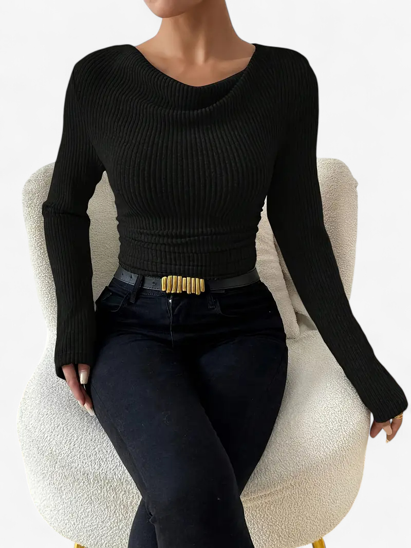 Asymmetrical Ribbed Top