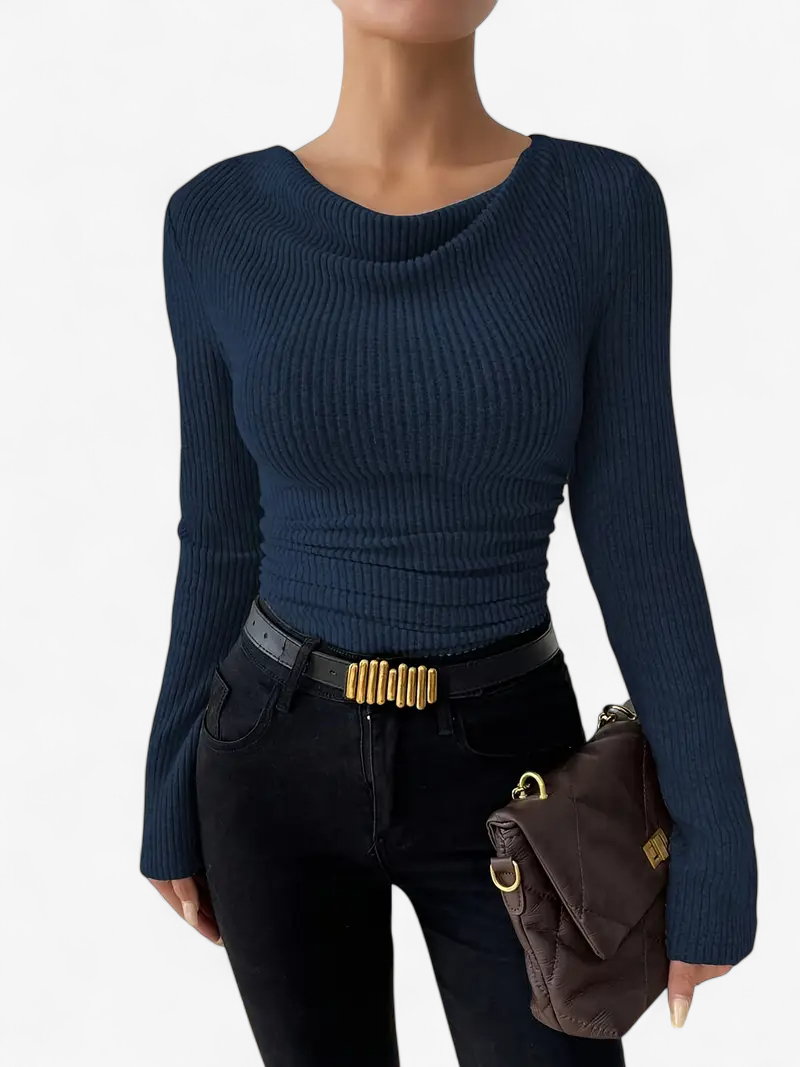 Asymmetrical Ribbed Top