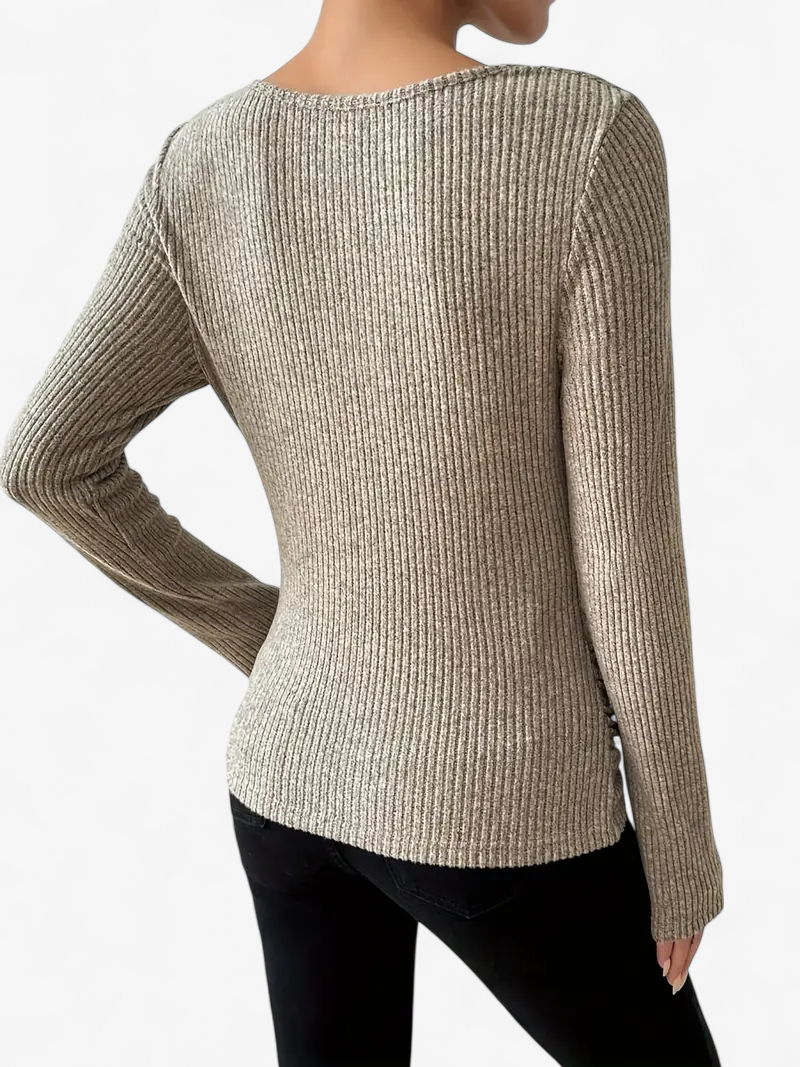 Asymmetrical Ribbed Top