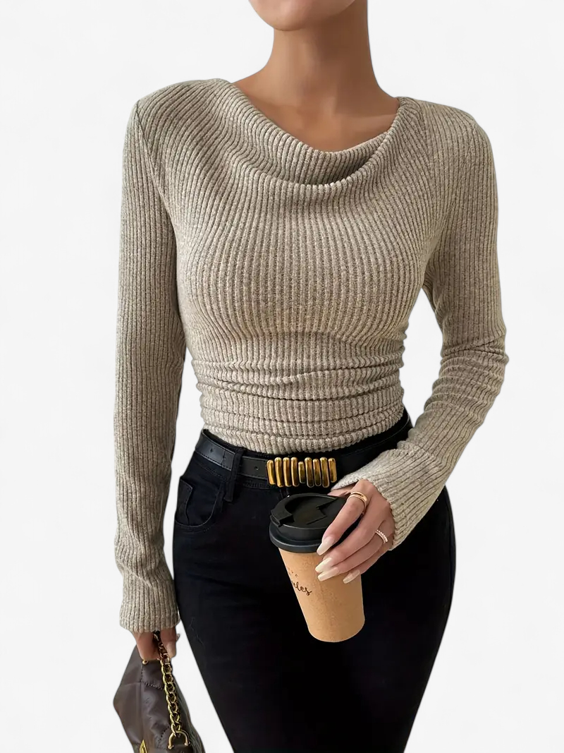 Asymmetrical Ribbed Top