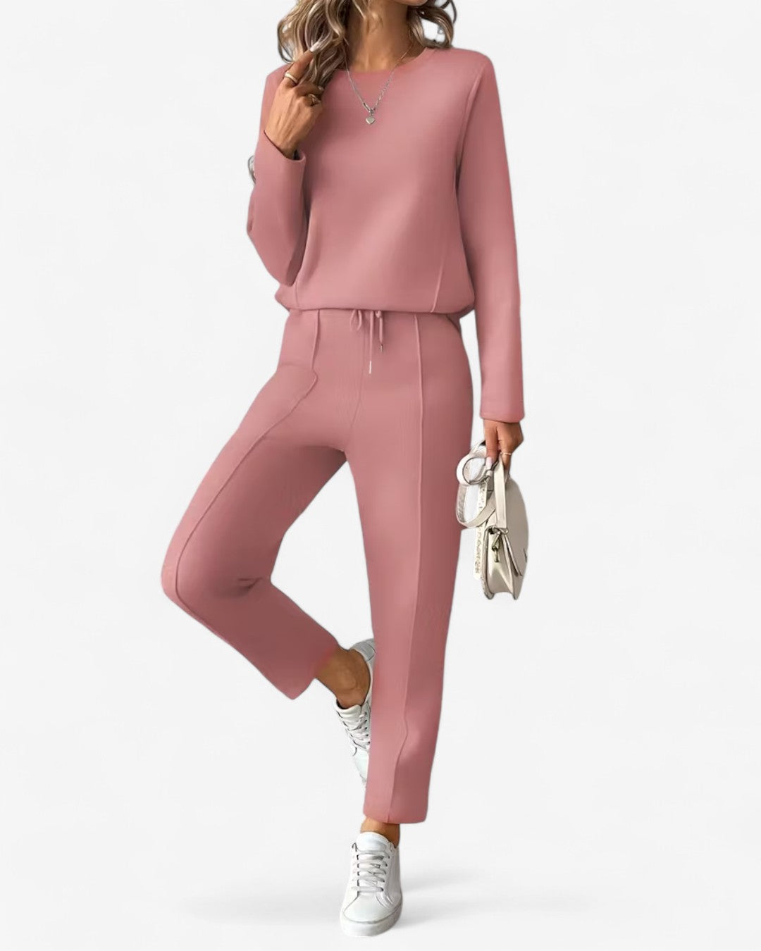 Drawstring Two-Piece Lounge Set