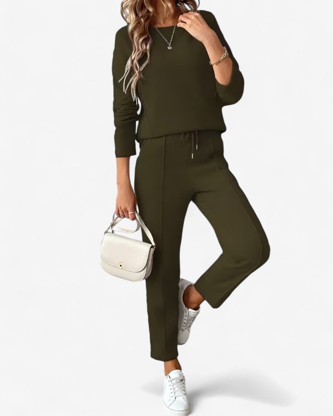 Drawstring Two-Piece Lounge Set