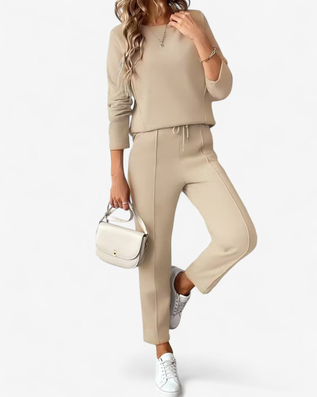 Drawstring Two-Piece Lounge Set