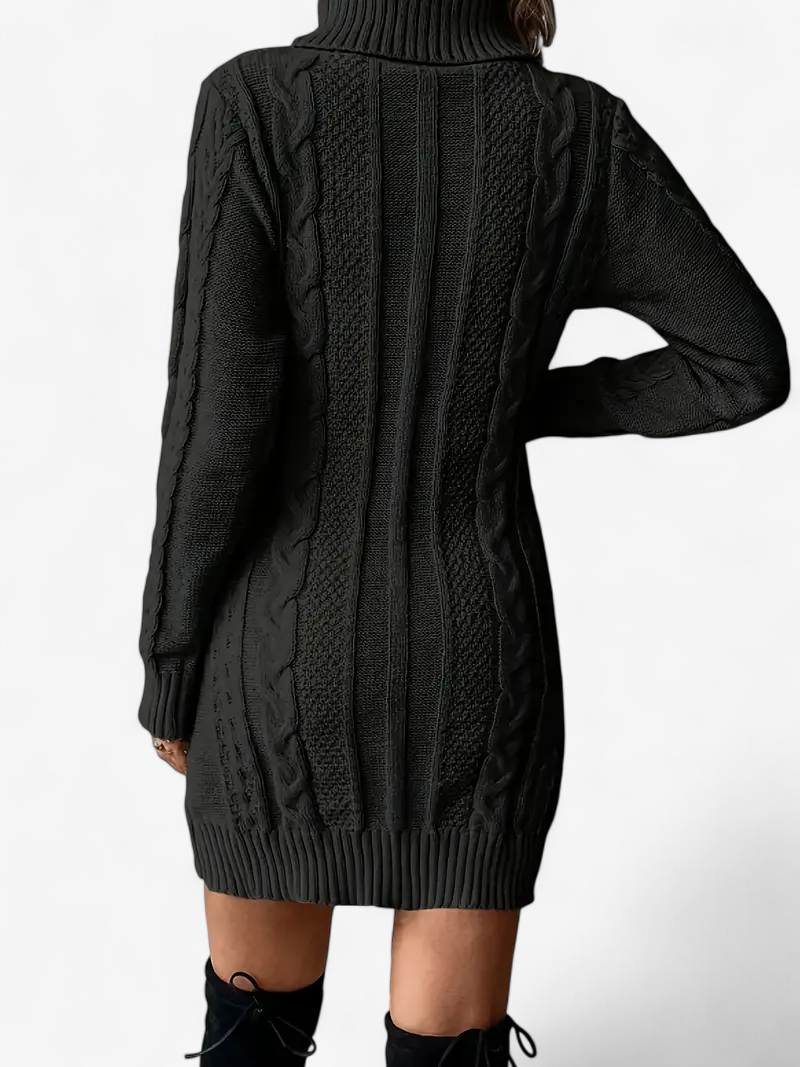 Cable Knit Sweater Dress