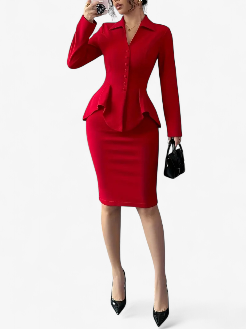 Draped Two-Piece Set